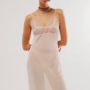 Free People Midnight Magic Maxi Slip Size XS NWOT